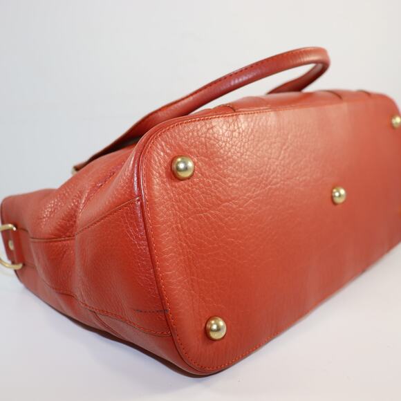 Vintage Chloé Large Burnt Orange Leather Tote - Picture 6 of 9